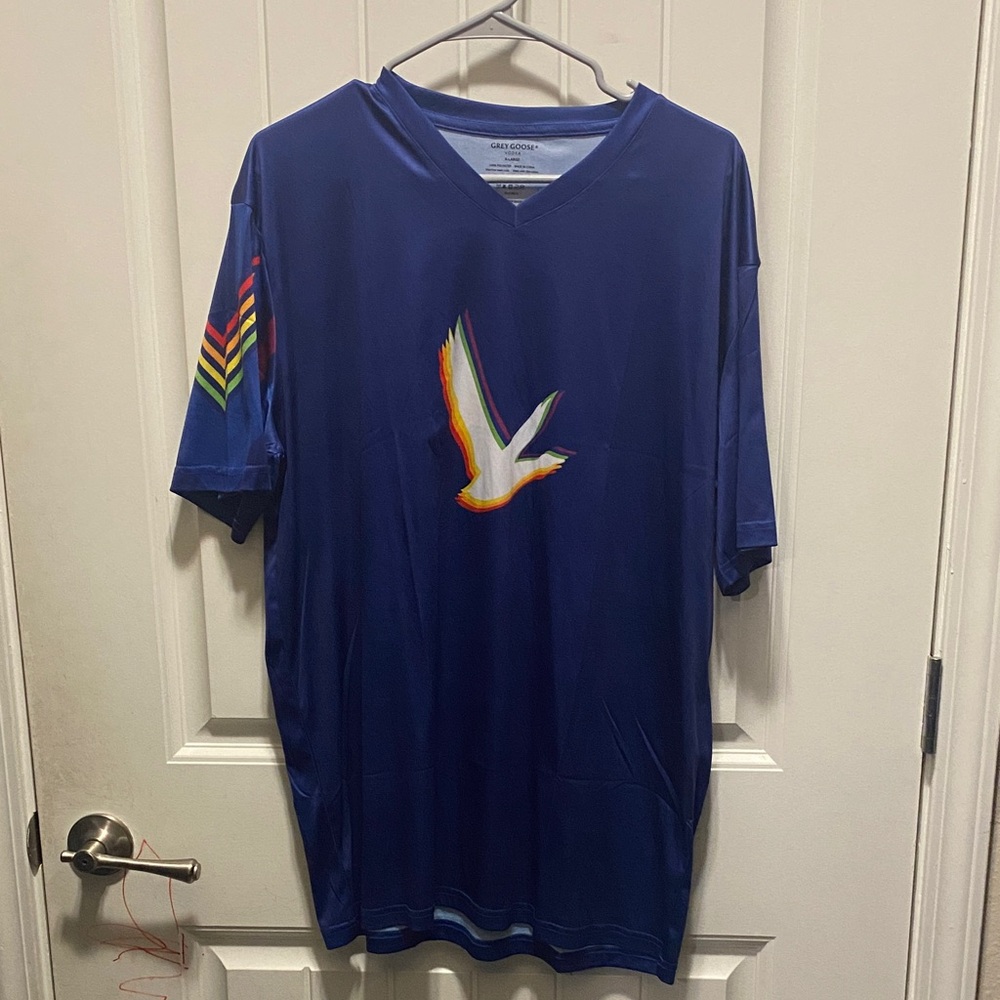 Blue Grey Goose Men's Jerseylike Shirt XL
